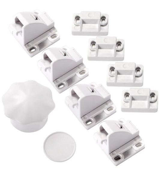 Jippies Magnetische sloten - Extra set - 4-pack - Wit - Jippies - OneSize - Sloten