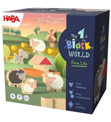 HABA Bouwblokken - My First Blokkenwereld - Farm Life - Schapenp - HABA - OneSize - Blokken