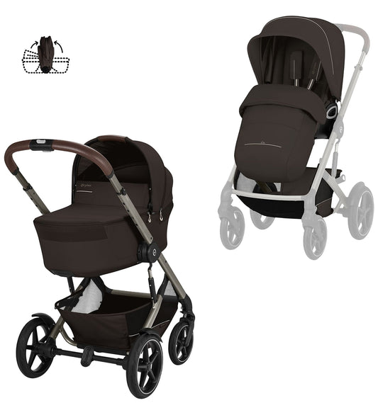 Cybex Buggy - Talos S Lux + Fold CC B - Bruin - Cybex - OneSize - Buggy's