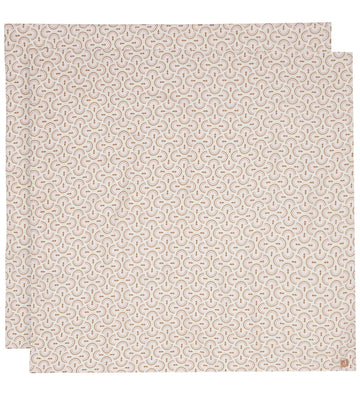 Jollein Wikkeldoek - Mousseline - 2-pack - 115x115cm - Soft Vere - Jollein - OneSize - Wikkeldoeken