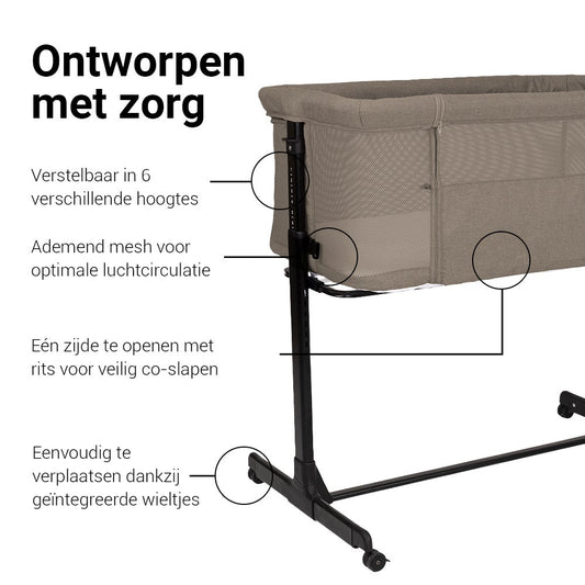 Co-Sleeper Novi Kyra Air+ Hazel Melange