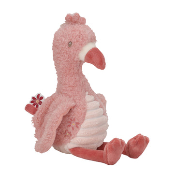 Knuffel Flamingo Little Dutch Safari Friends Roze 17cm