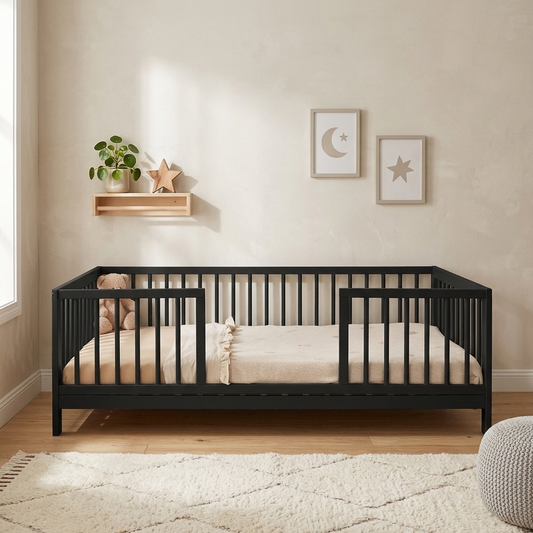 Peuterbed Colorfull Home Liam V2 70x140 Pure Black