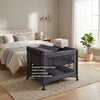 Campingbed/box Novi Liv Air+ Dark Grey/Black Mesh