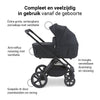 Kinderwagen Novi Luna Premium Brilliant Black