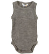 Joha Romper mouwloos - Wol - Bruin Gevlekt - Joha - 110 - Rompers Mouwloos