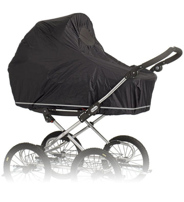 BabyDan Regenhoes m. Net - Zwart - BabyDan - OneSize - Regenhoezen