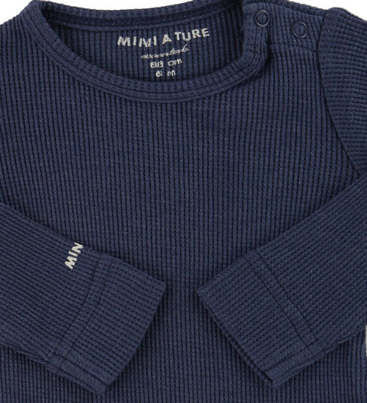 Mini A Ture Romper l/s - Ellis - Navy - Mini A Ture - 50 - Rompers Lange Mouw