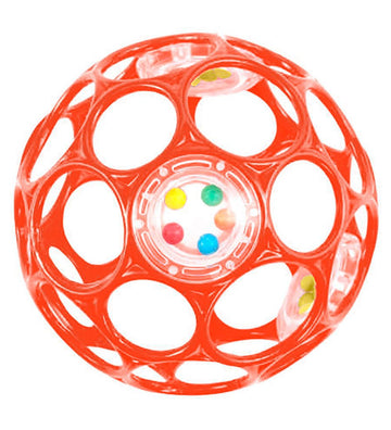 Oball Rammelaar - 9 cm - Rozerood - Oball - OneSize - Ramelaren
