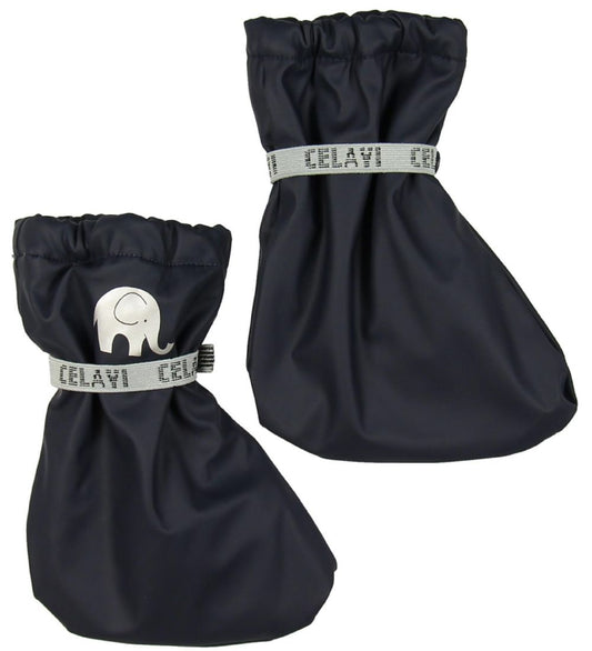 CeLaVi Overschoenen m. Fleece - PU - Navy - CeLaVi - 12-18 mnd - Overschoenen