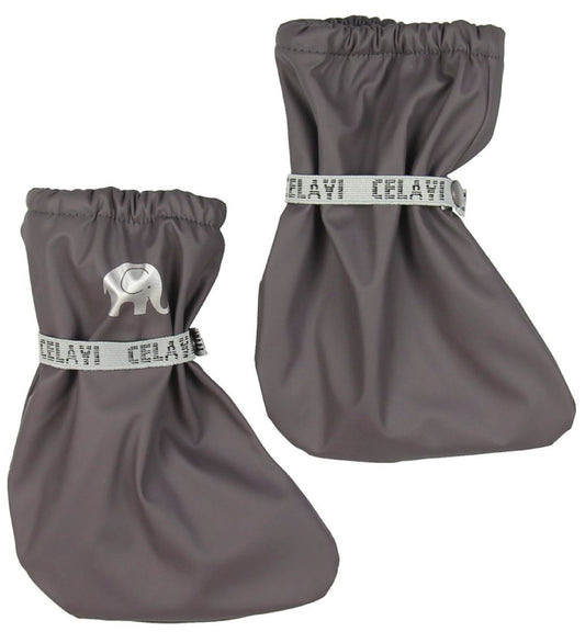 CeLaVi Overschoenen m. Fleece - PU - Grijs - CeLaVi - 0-1 jaar (50-80) - Overschoenen