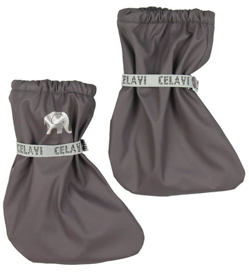 CeLaVi Overschoenen m. Fleece - PU - Grijs - CeLaVi - 1-2 jaar (80-92) - Overschoenen