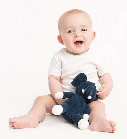NatureZoo Knuffel - 18 cm - Olifant - Donkerblauw - NatureZoo - OneSize - Knuffels