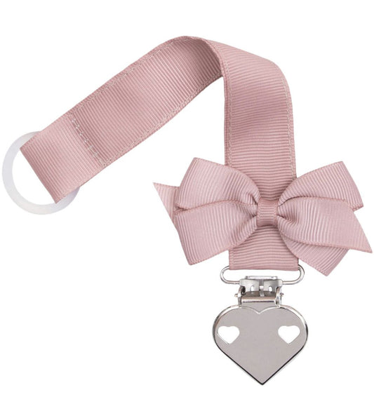 Little Wonders Speenketting - Dusty Roze m. Vlinderdas/Hart - Little Wonders - OneSize - Speenkettingen