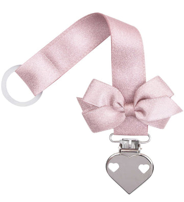 Little Wonders Speenketting - Roze Glitter m. Vlinderdas/Hart - Little Wonders - OneSize - Speenkettingen