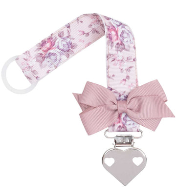 Little Wonders Speenketting - Bloemig m. Vlinderdas/Hart - Little Wonders - OneSize - Speenkettingen