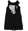 DIEREN Jumpsuit - Croco - Zwarte m. Olifant/Glitter - DYR - 5 jaar (110) - Jumpsuits