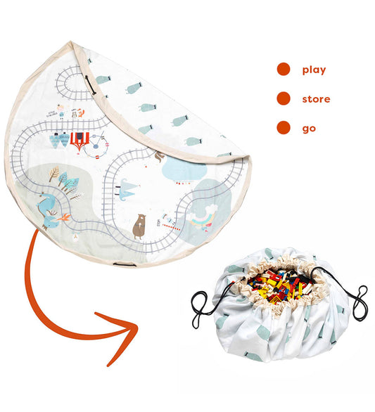 Play&Go Speelmat - Ø: 140 Cm - Train - Play&Go - OneSize - Speelmaten