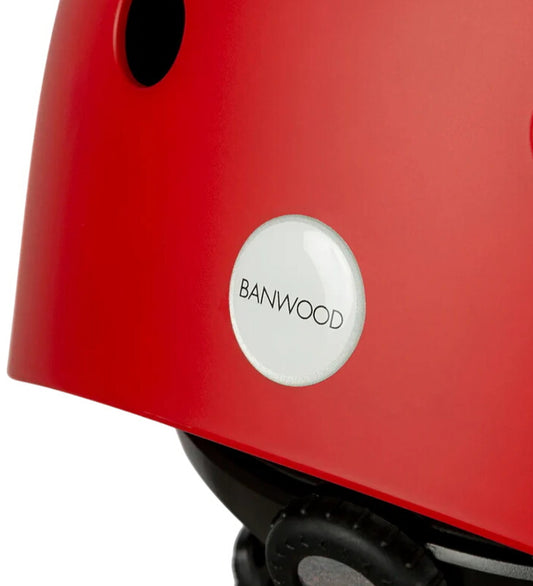 Banwood Fietshelm - Classic+ - Rood - Banwood - OneSize - Fietshelmen