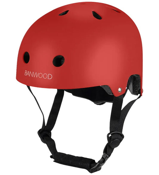 Banwood Fietshelm - Classic+ - Rood - Banwood - OneSize - Fietshelmen