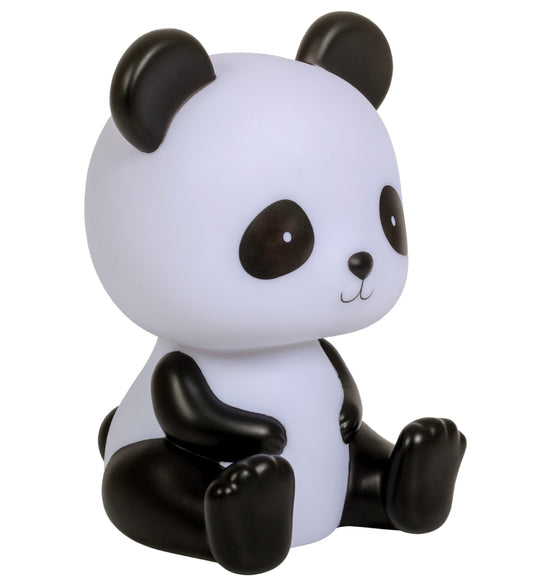 A Little Lovely Company Nachtlamp - Panda - 19 cm - Zwart/Wit - A Little Lovely Company - OneSize - Nachtlampen