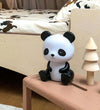 A Little Lovely Company Nachtlamp - Panda - 19 cm - Zwart/Wit - A Little Lovely Company - OneSize - Nachtlampen