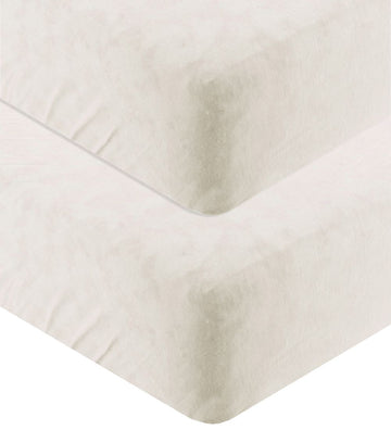 Cocoon Company Hoeslaken - 2-pack - Wieg - 40x80/84 cm - Naturel - Cocoon Company - OneSize - Hoeslaken
