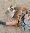 Kids Concept Speelgoedeten - Bistro - Eieren m. Dienblad - Kids Concept - OneSize - Speelgoedeten