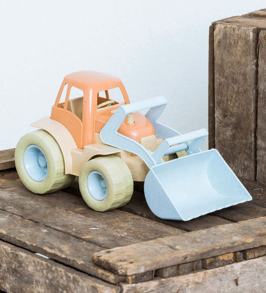 Dantoy BIO Plastic Tractor m. Grijper - 29 cm - Pastel - Dantoy - OneSize - Tractors