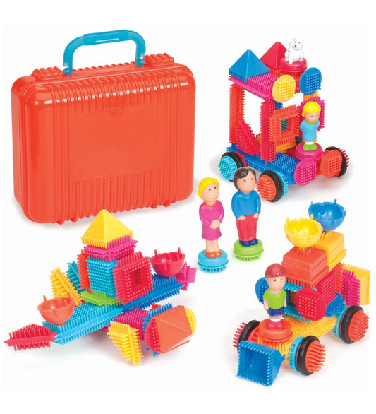 Bristle Blocks Koffer - 85 stk - BIG Waarde - Bristle Blocks - OneSize - Blokken