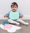 We Might Be Tiny Slabbetjes - 2-pack - Silicone - Mint/Grijs - We Might Be Tiny - OneSize - Slabbetjes