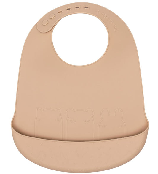 We Might Be Tiny Slabbetjes - 2-pack - Silicone - Beige/Rust - We Might Be Tiny - OneSize - Slabbetjes