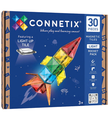 Connetix Magneetset - 30 Onderdelen - Light Raketpakket - Connetix - OneSize - Magnetisch speelgoed