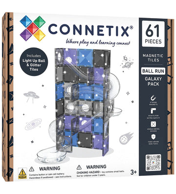 Connetix Magneetset - 61 Onderdelen - Ballenbaan Galaxy Pakket - Connetix - OneSize - Magnetisch speelgoed