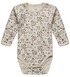 Hust and Claire Romper l/s - Merino Wol - HCBo Woodland - Off Wh - Hust and Claire - 3 jaar (98) - Rompers Lange Mouw