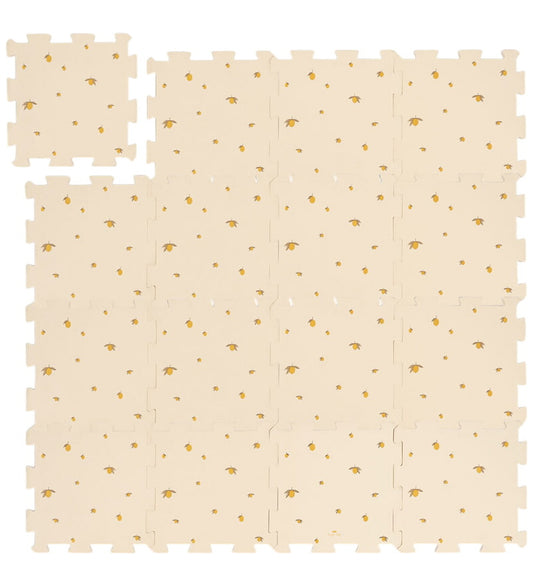 Konges Sløjd Puzelmat - Schuim - 115x115 cm - Lemon - Konges Sløjd - OneSize - Puzelmatten