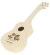 Konges Sløjd Guitar - Beige/Blauw m. Teddy Bear - Konges Sløjd - OneSize - Muziekinstrumenten