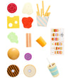 Kids Concept Speelgoedeten - Hamburgermenu - Kids Concept - OneSize - Speelgoedeten