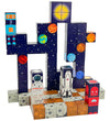 Speelgoed Stad Tilda's Magnetische Blokken - Ruimte - Toys by Tildas - OneSize - Magnetisch speelgoed