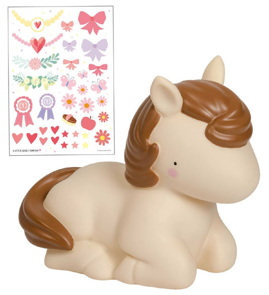 A Little Lovely Company Lamp - 20 cm - Horse - A Little Lovely Company - OneSize - Nachtlampen