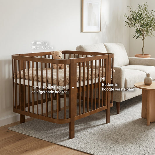 Box Novi Mia 80x100cm Walnut