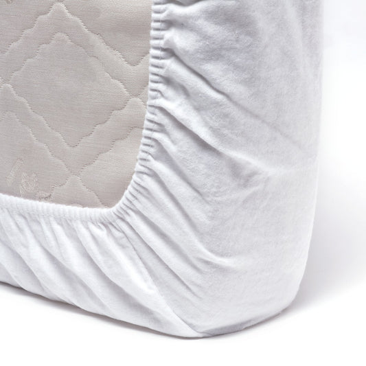 Hoeslaken Molton Titanium Baby Wieg 40x80 cm Wit