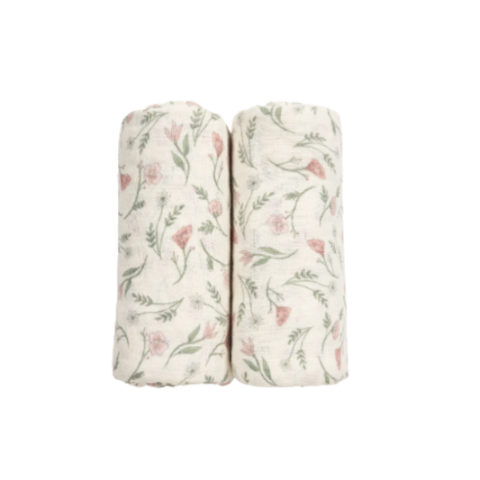 Multidoek Meyco Pre Washed Flower Multicolour 2-pack