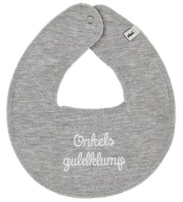 Pippi Babyslabbetje - Rond - Ooms Goudnuggets - Grijs - Pippi Baby - OneSize - Kwijlsjaaltjes