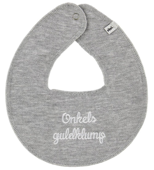 Pippi Babyslabbetje - Rond - Ooms Goudnuggets - Grijs - Pippi Baby - OneSize - Kwijlsjaaltjes