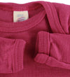Engel Romper l/s - Wol/Zijde - Raspberry - Engel - 50/56 - Rompers Lange Mouw