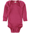 Engel Romper l/s - Wol/Zijde - Raspberry - Engel - 50/56 - Rompers Lange Mouw
