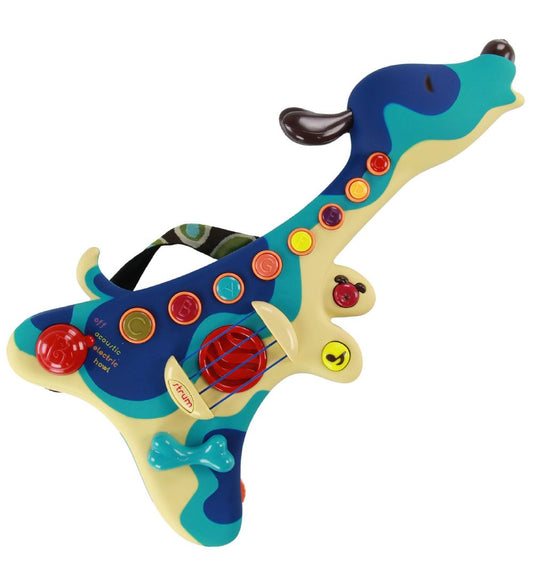 B. toys Guitar m. Geluid - Woofer - Blauw - B. toys - OneSize - Muziekinstrumenten