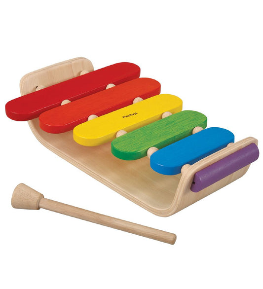 PlanToys Ovale xylofoon - Multicolour - PlanToys - OneSize - Muziekinstrumenten