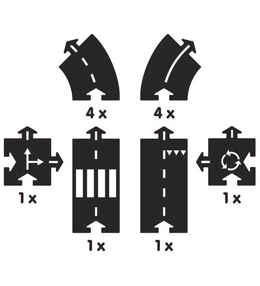 Waytoplay Racebaan - 12 Onderdelen - Ringroad - Waytoplay - OneSize - Racebanen